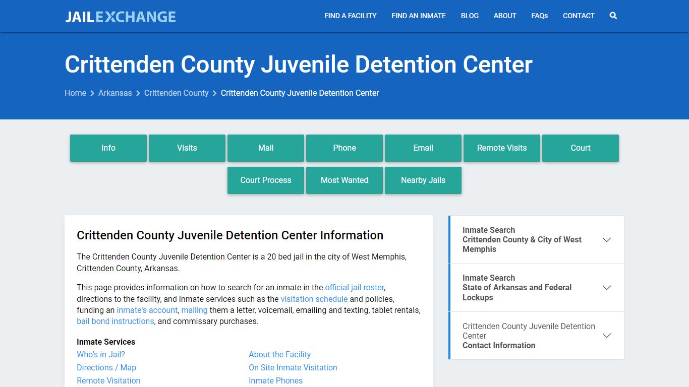 Crittenden County Juvenile Detention Center - Jail Exchange